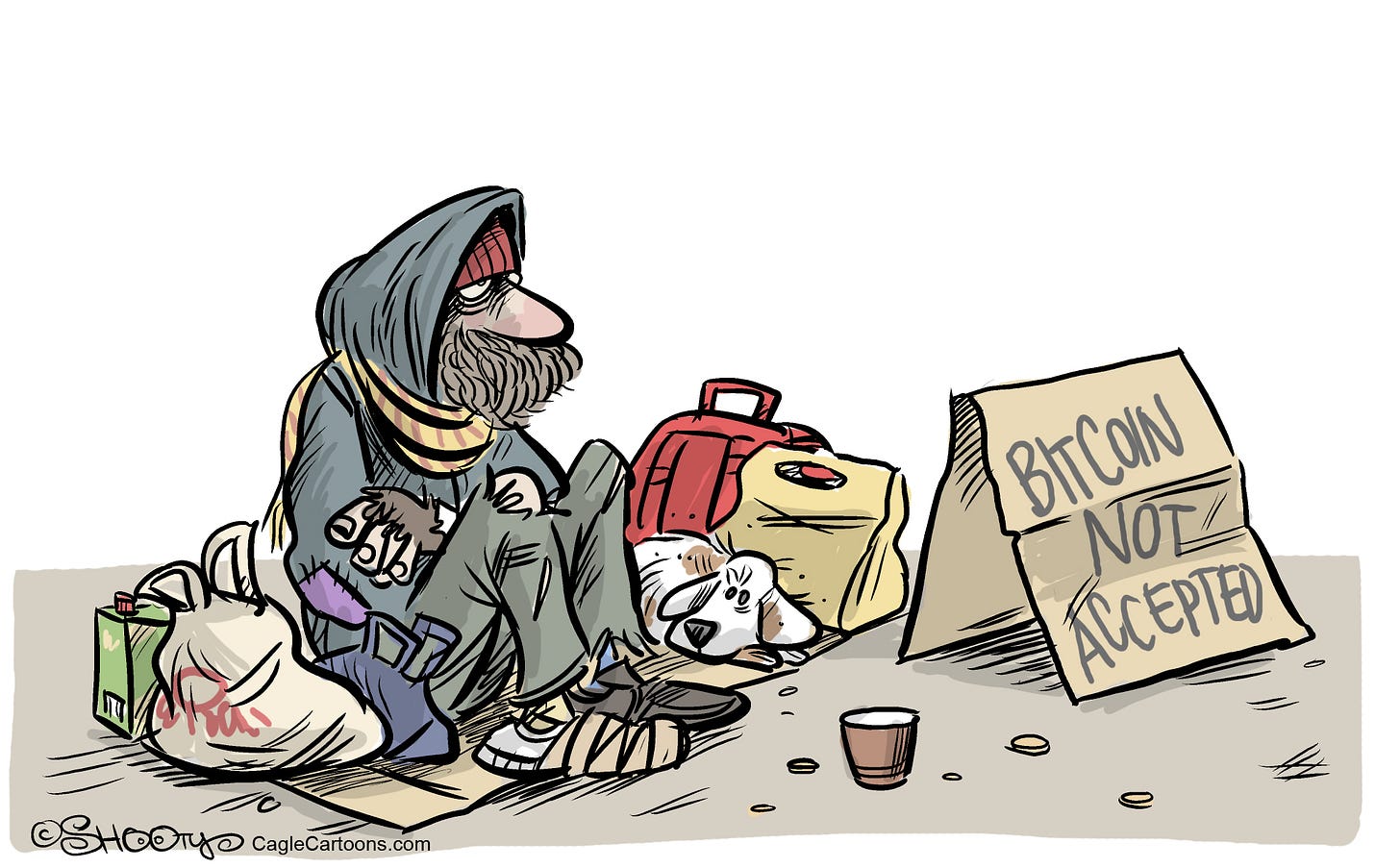 Today's cartoons: Bitcoin not universally accepted yet – Orange County  Register