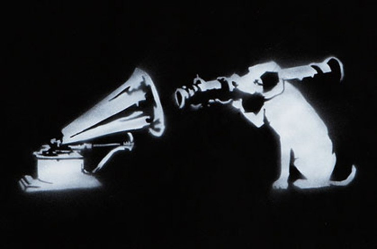 Banksy hmv nipper bazooka 648
