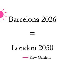 ‘By 2050, London’s climate is expected to be similar to present day Barcelona’