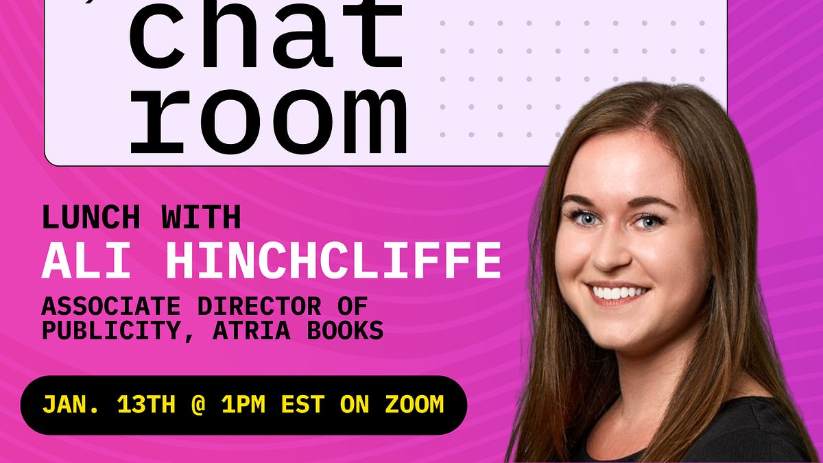 TODAY: Atria Publicist Ali Hinchcliffe - by Leigh Stein