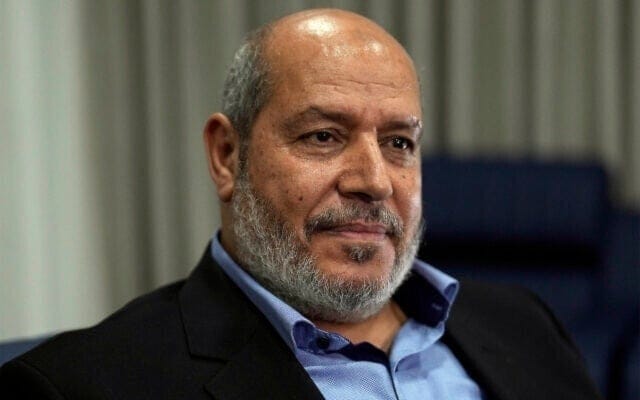 Khalil al-Hayya during an interview in Istanbul, April 24, 2024. (AP) Khalil al-Hayya during an interview in Istanbul, April 24, 2024. (AP)