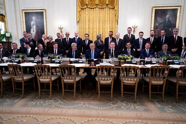 Who Attended Trump's AI Luncheon, and Who Sat Where - The New York Times Who Attended Trump's AI Luncheon, and Who Sat Where - The New York Times