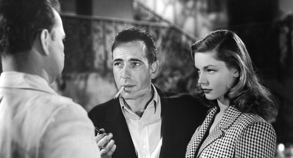 Still image from the 1944 film To Have and Have Not.