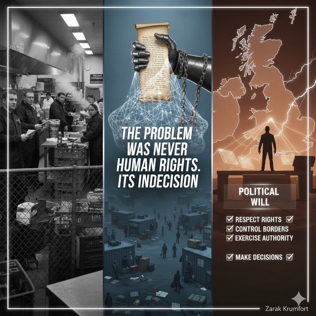 The problem was never human rights. The problem is Labour.
