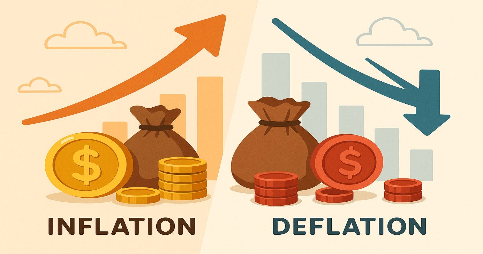 💰 Inflation vs. Deflation: Two Forces That Move Prices