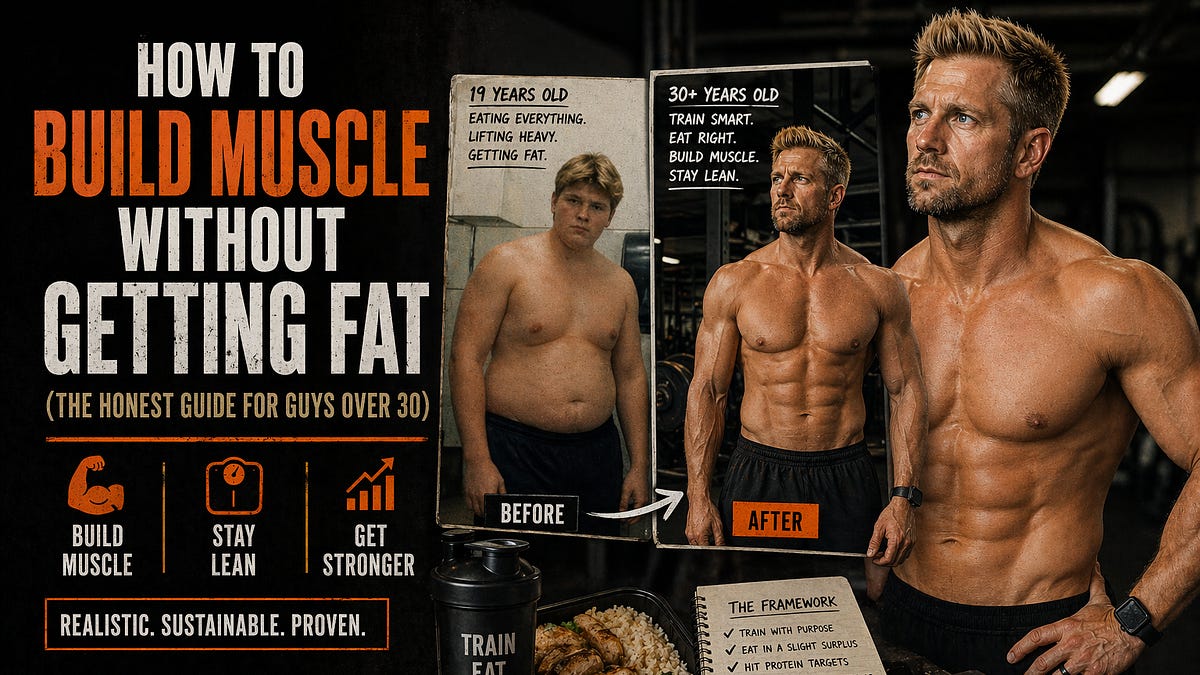 How to Build Muscle Without Getting Fat (The Honest Guide for Guys Over 30)