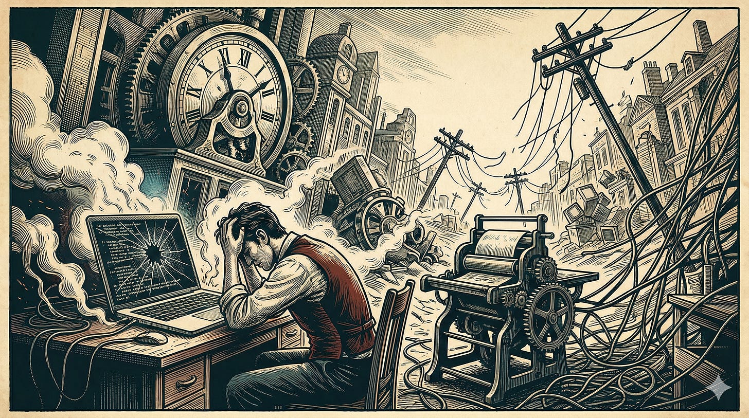 Solo operator frustrated by broken AI automation workflows and software updates