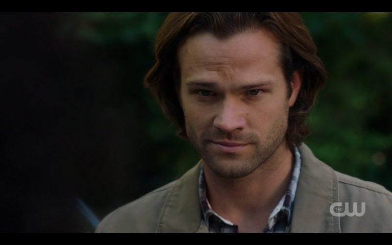 supernatural 1206 sam winchester smirking supernatural 1206 sam winchester smirking