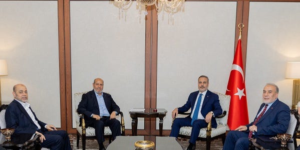 Minister of Foreign Affairs Hakan Fidan met with Halil el-Hayya, Chief of Hamas Political Bureau, 9 October 2026, Ankara Minister of Foreign Affairs Hakan Fidan met with Halil el-Hayya, Chief of Hamas Political Bureau, 9 October 2026, Ankara