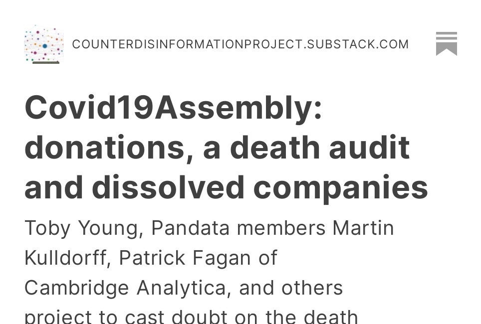 Covid19Assembly: donations, a death audit and dissolved companies