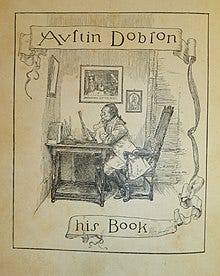 His bookplate