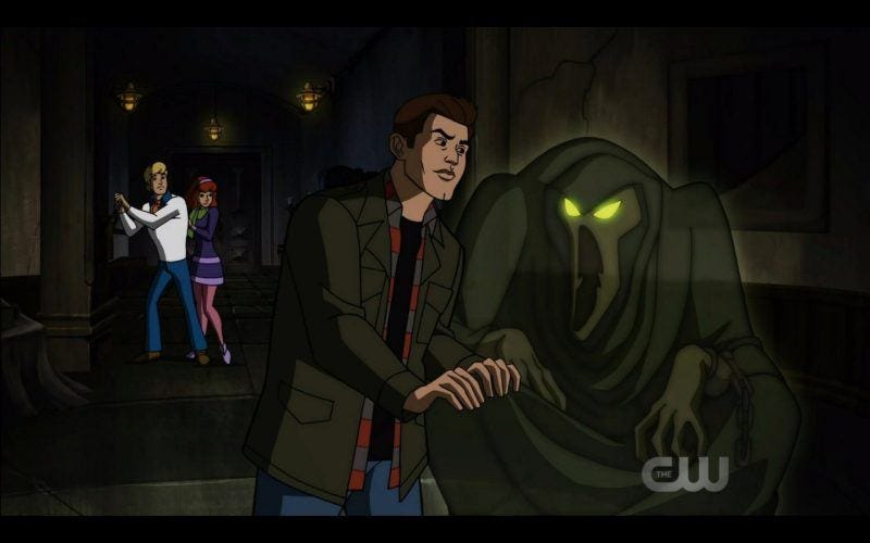 dean winchester with evil ghost scoobynatural dean winchester with evil ghost scoobynatural