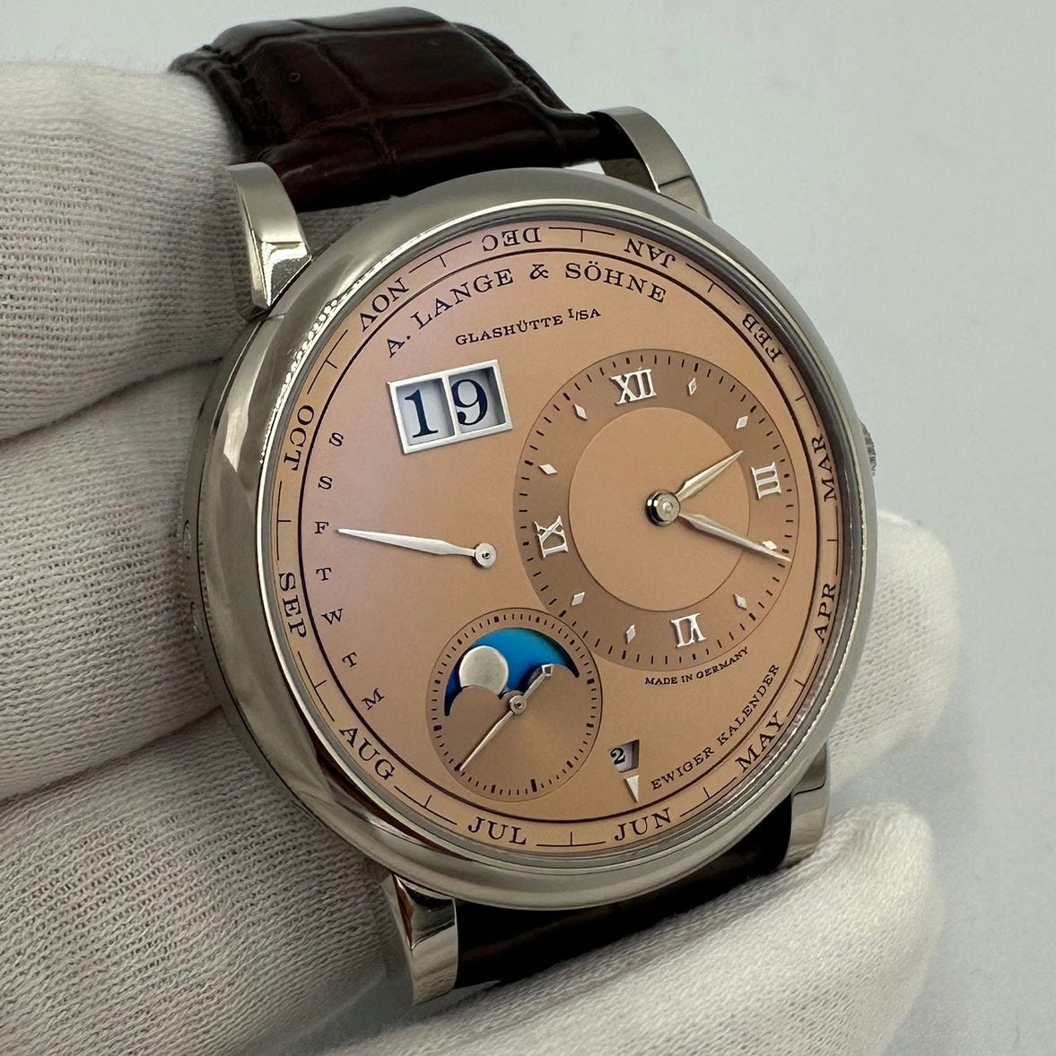 2023 A. Lange & Söhne Lange 1 Perpetual Calendar White Gold / Pink 345.056 Listing Image 1 2023 A. Lange & Söhne Lange 1 Perpetual Calendar White Gold / Pink 345.056 Listing Image 1