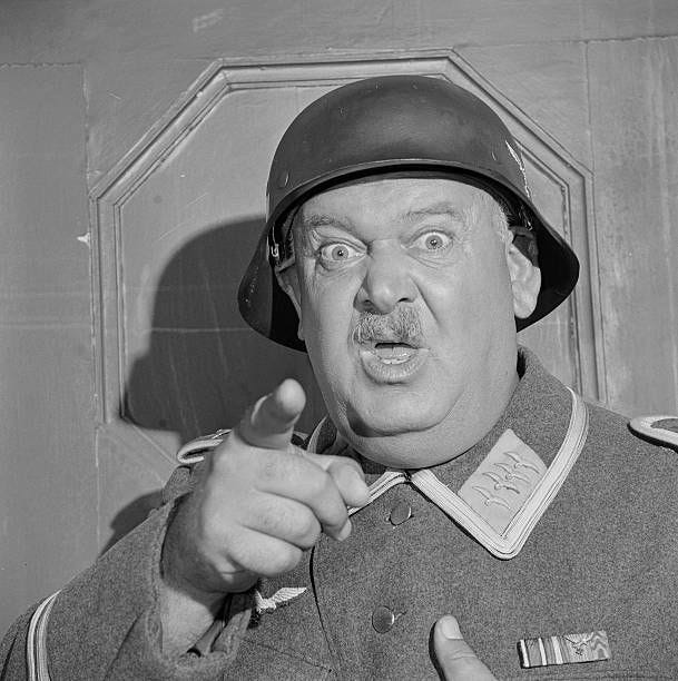 HEROES. John Banner as Sgt. Hans Georg Schultz in ?Hogan?s Hofbrau?,...