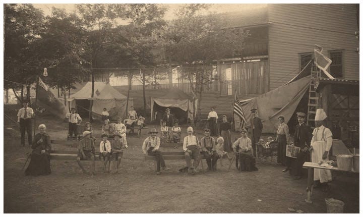The Salvation Army's Fresh Air Encampment at Pickett Springs in 1908 (photo courtesy of the Alabama Department of Archives & History) The Salvation Army's Fresh Air Encampment at Pickett Springs in 1908 (photo courtesy of the Alabama Department of Archives & History)