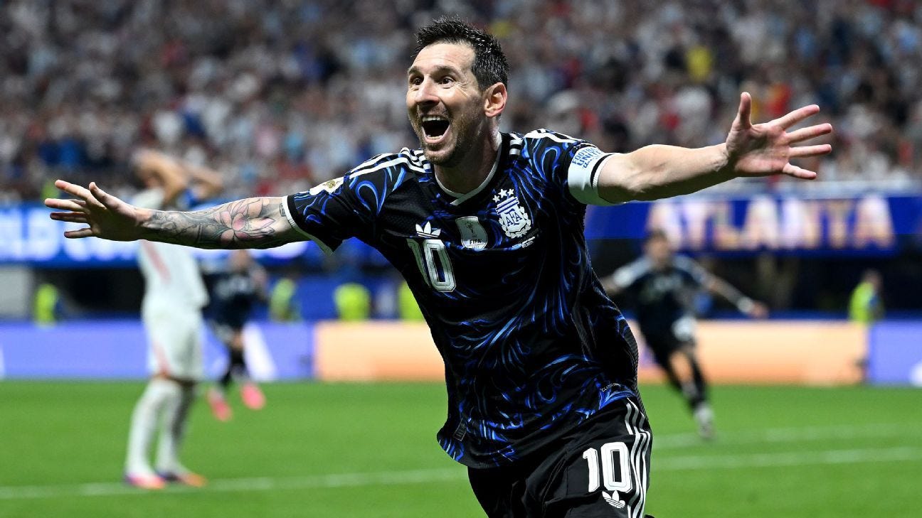 FIFA World Cup 2026 stats: Messi 33-25 Mbappé, Messi 10-4 Pelé, Messi 99-71 Maradona - ESPN FIFA World Cup 2026 stats: Messi 33-25 Mbappé, Messi 10-4 Pelé, Messi 99-71 Maradona - ESPN