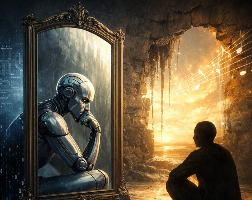 The Mirror Without a Listener
