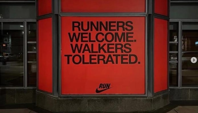 Global sports brand Nike faced a strong backlash with advertising phrases  posted at local stores ahe.. - MK
