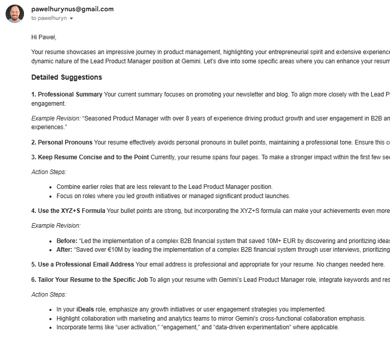 Free resume review