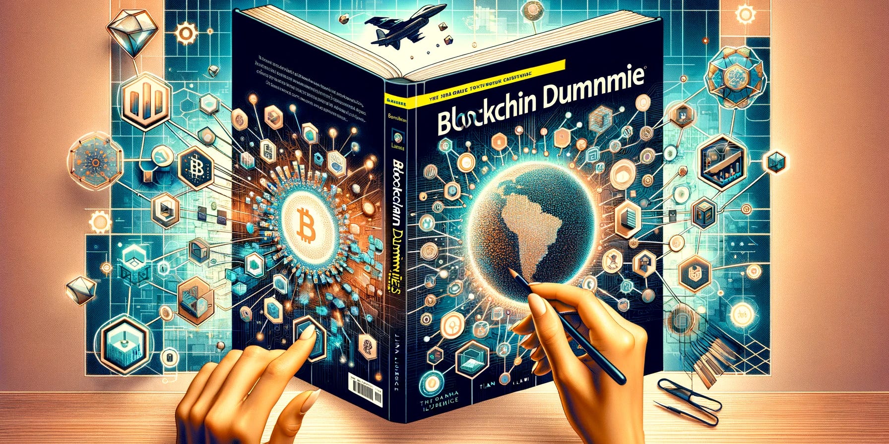 Cover image for "Blockchain for Dummies" by Tiana Laurence| GratitudeSeries 4/60