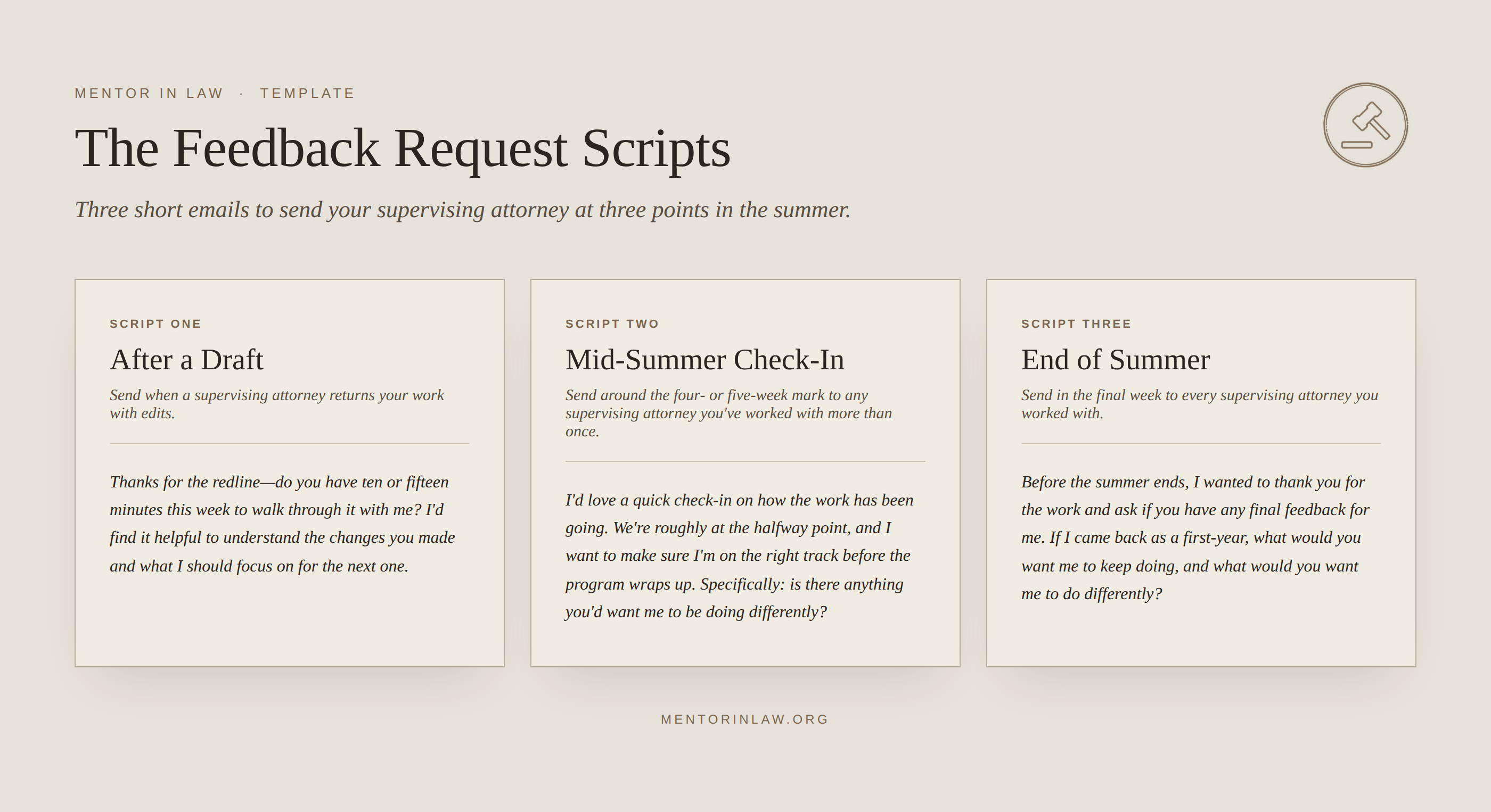 The Exceptional Summer Associate Playbook [SPECIAL EDITION]