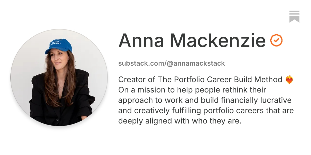 Anna Mackenzie | Substack