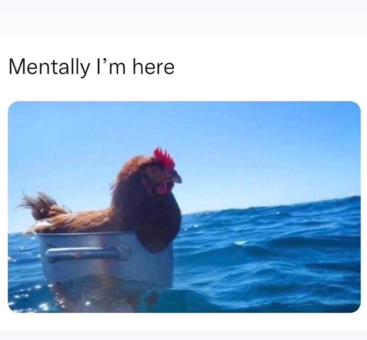 May be an image of text that says 'MentallyI'mhere Mentally I'm here'
