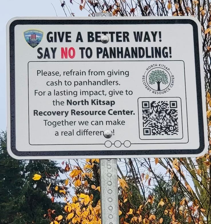 A sign on a pole

Description automatically generated