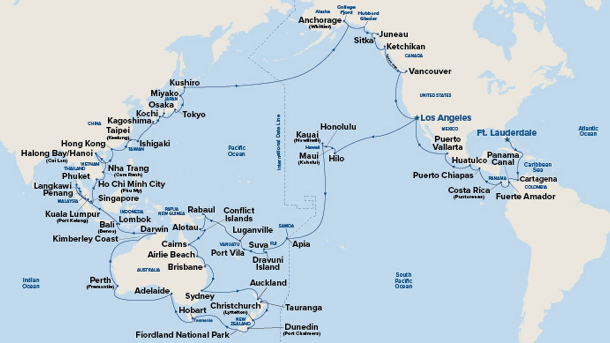 Princess Cruises Unveils 2027 World Cruise Grand Circle Pacific Voyage - Princess Cruises Princess Cruises Unveils 2027 World Cruise Grand Circle Pacific Voyage - Princess Cruises