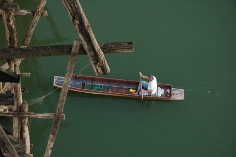A quiet moment in Sangkhlaburi. Photo: Stuart McDonald A quiet moment in Sangkhlaburi. Photo: Stuart McDonald