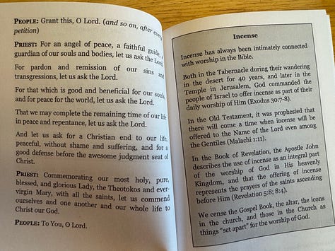 Photos of a liturgy guide