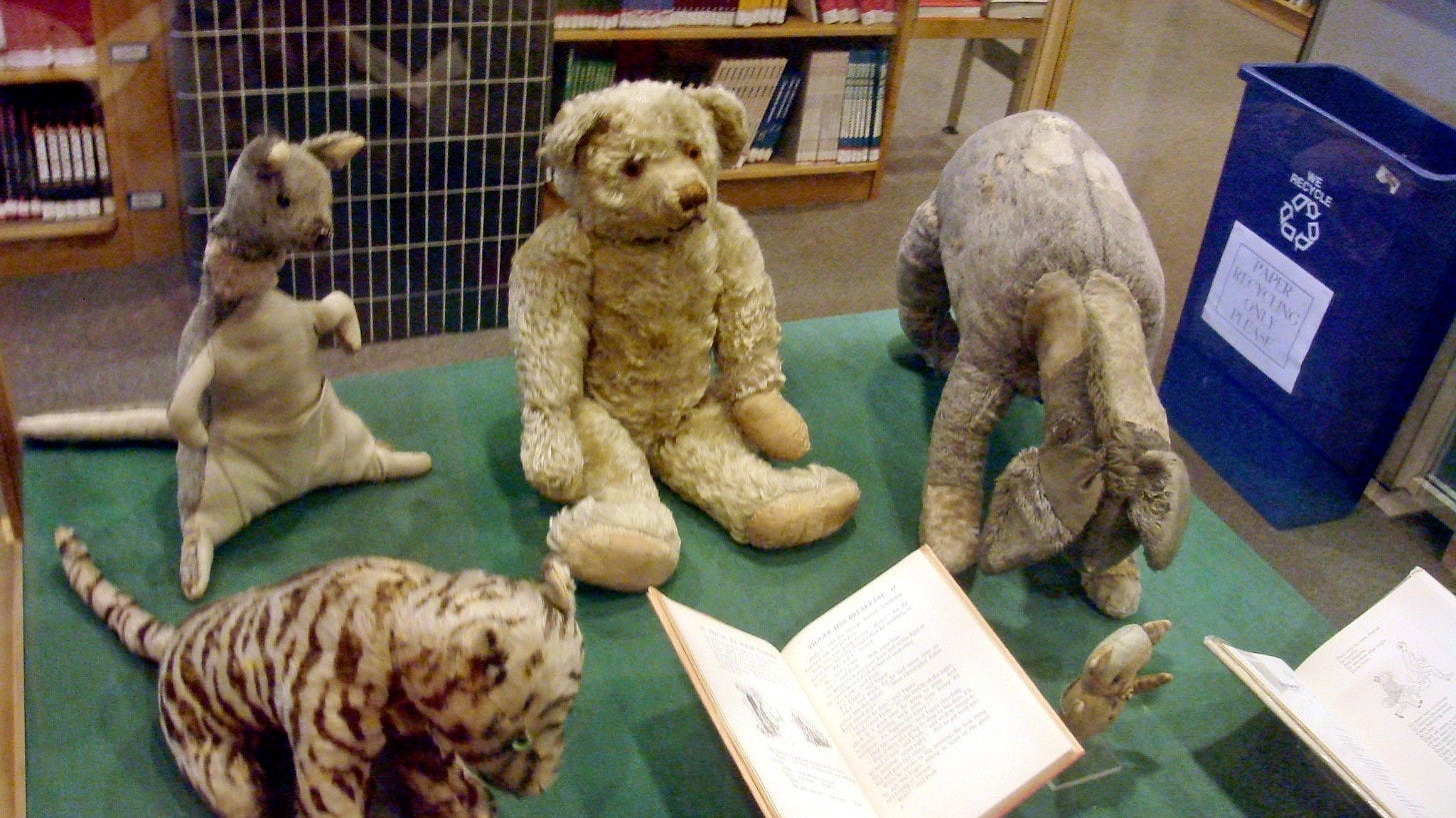 The original toys on display in New York in 2006. Image: Spictacular via Wikimedia Commons