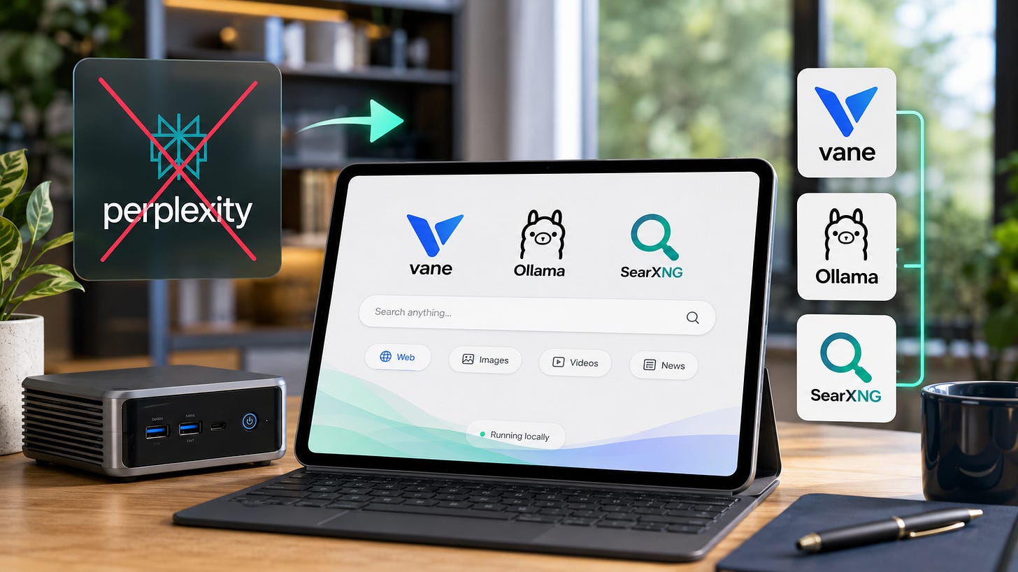 Vane, Ollama, and SearXNG: the private AI research setup Vane, Ollama, and SearXNG: the private AI research setup