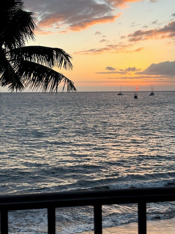 sunset on Kihei Maui