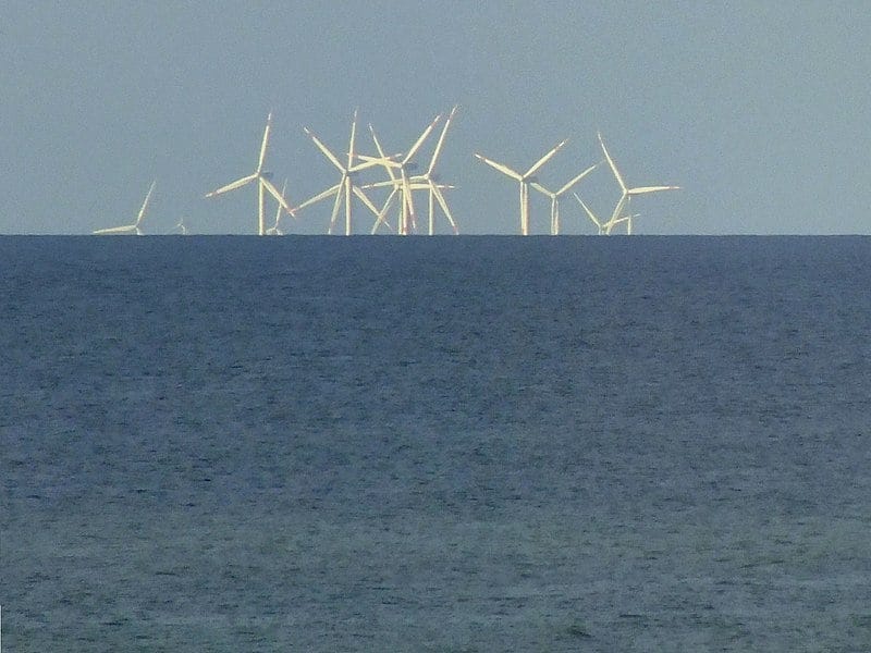 Thorntonbank offshore wind farm showing the earth's curvature : r/pics