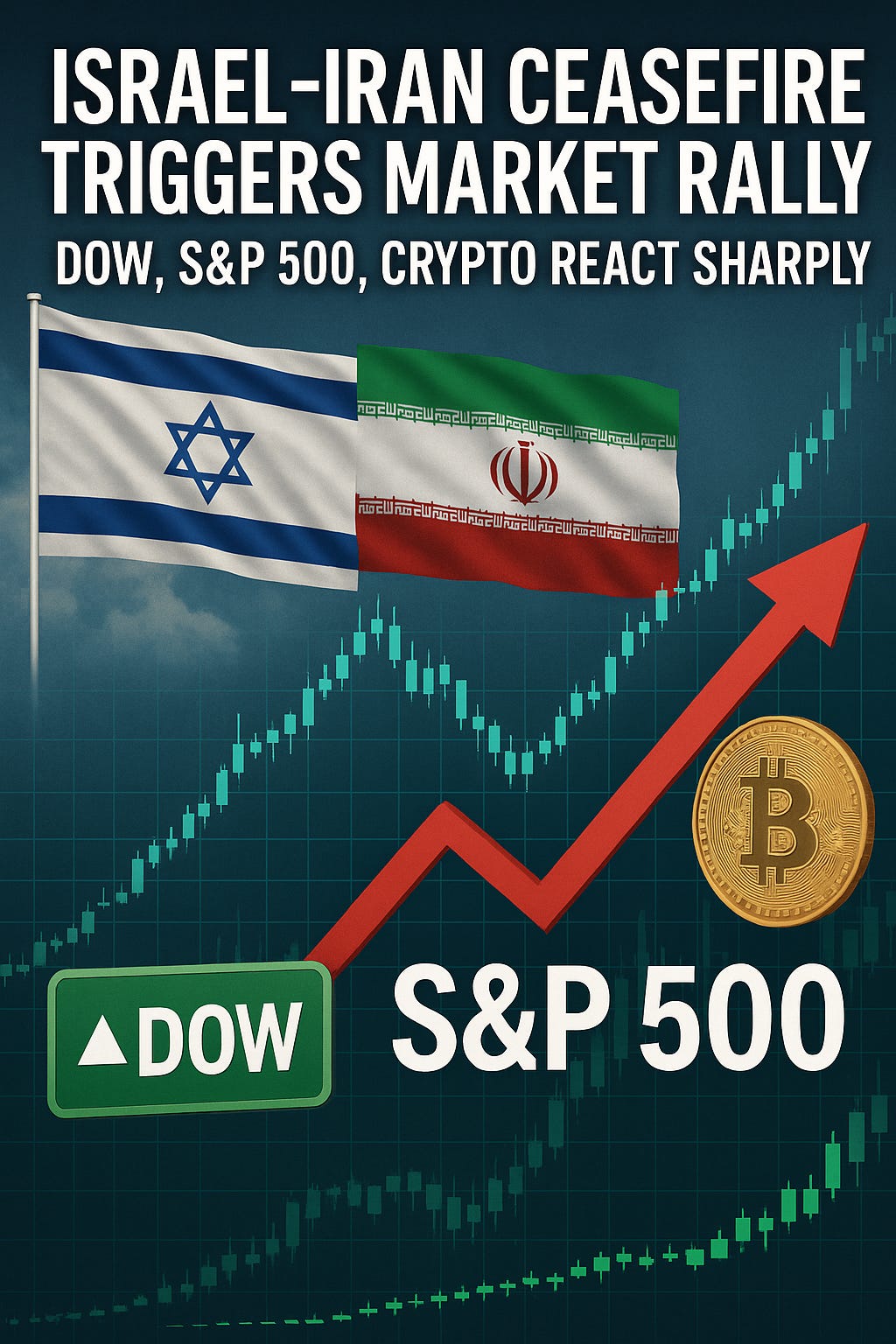 Ceasefire News Moves Wall Street: Dow, S&P 500, Nasdaq, and Bitcoin Climb