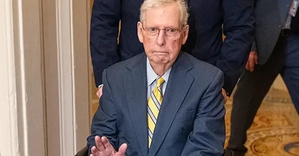 Mitch McConnell hospitalized again, cause undisclosed