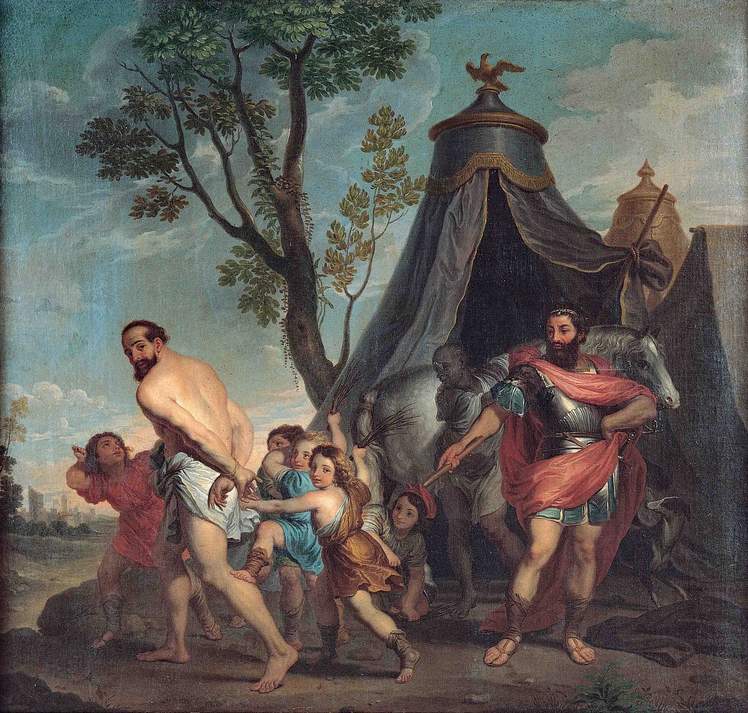 Camillus and the Schoolmaster of Falerii, Domenico Corvi, c. 1766 Camillus and the Schoolmaster of Falerii, Domenico Corvi, c. 1766