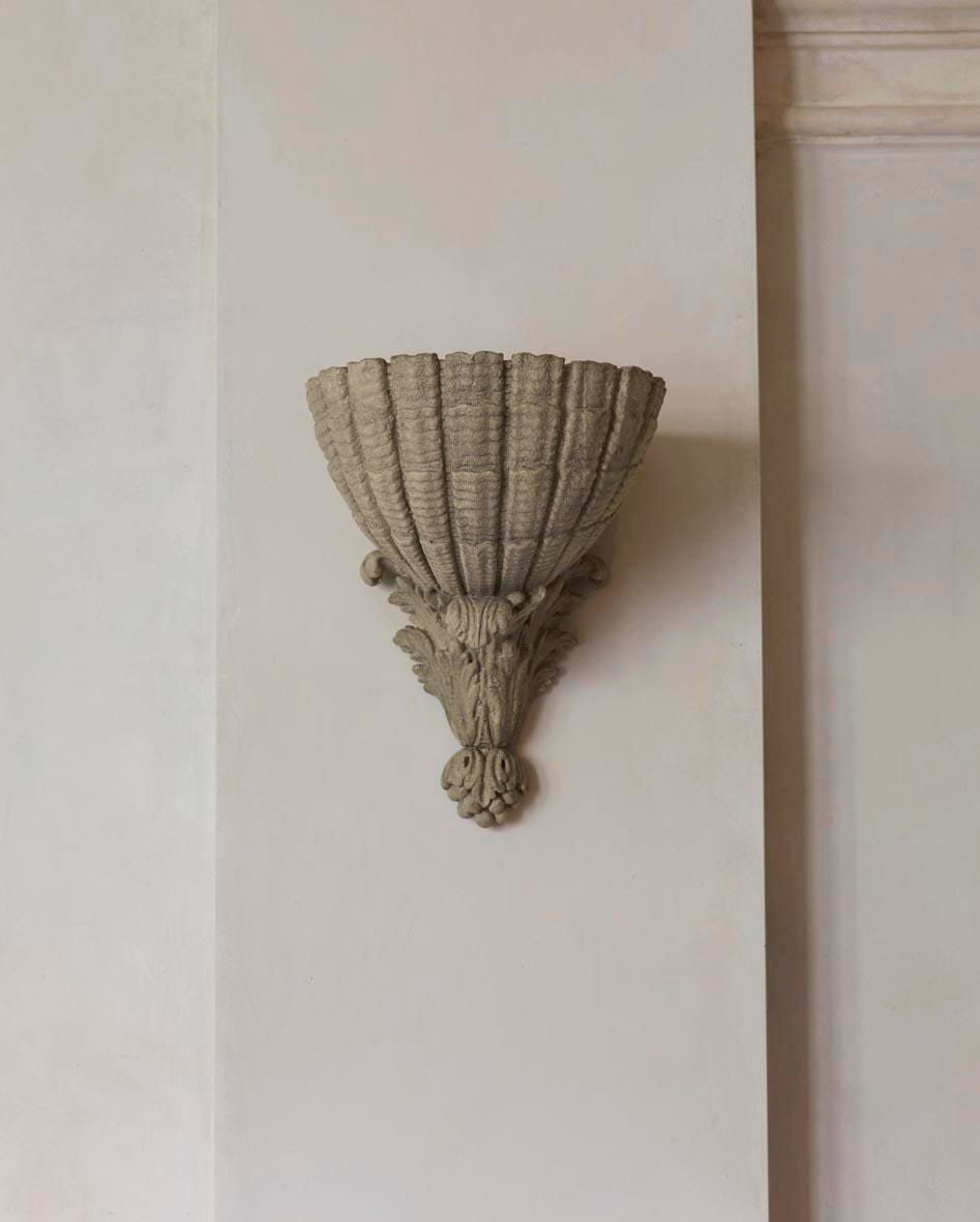 Scallop Shell Wall Plinth