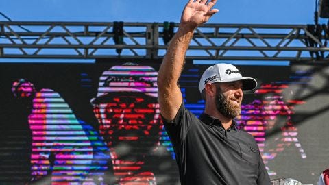 Dustin Johnson seals $35m year with LIV Golf team event victory at Trump  course | CNN
