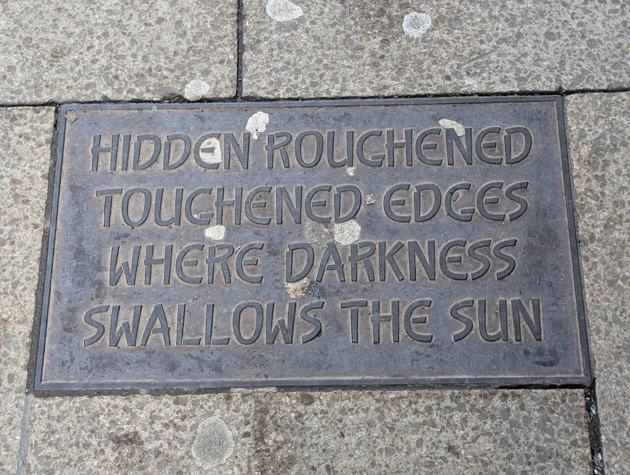 Poetry in the pavement
