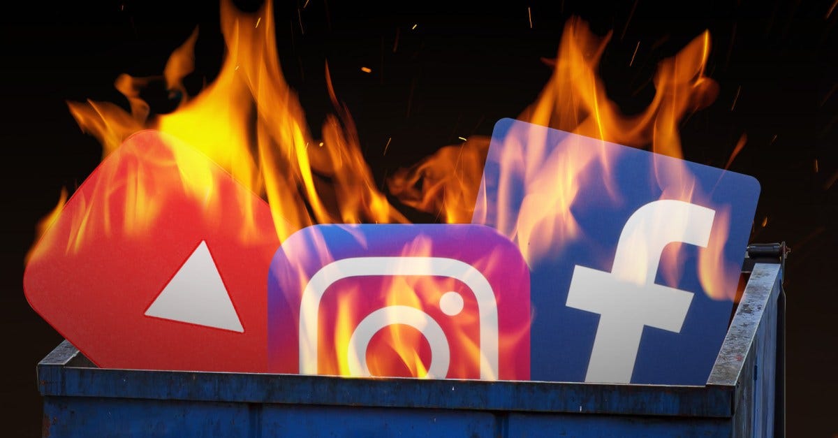 Why every social media site is a dumpster fire
