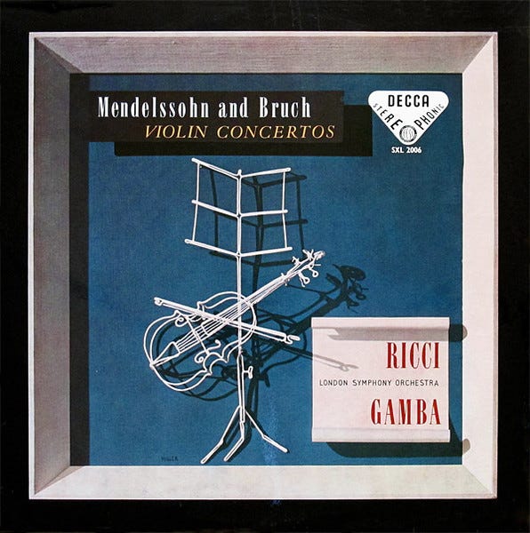 Mendelssohn And Bruch, Ricci, London Symphony Orchestra, Gamba – Violin  Concertos – Vinyl (LP, Stereo), 1960 [r6724485] | Discogs
