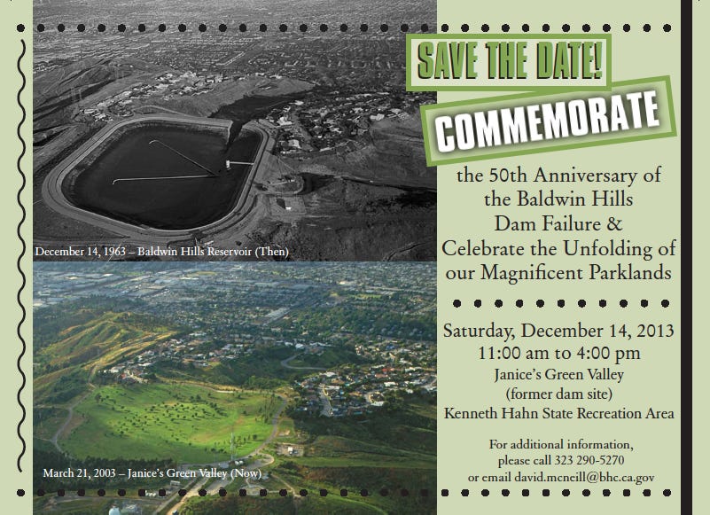 50th Anniversary of the Baldwin Hills Dam Failure | Culver City, CA Patch