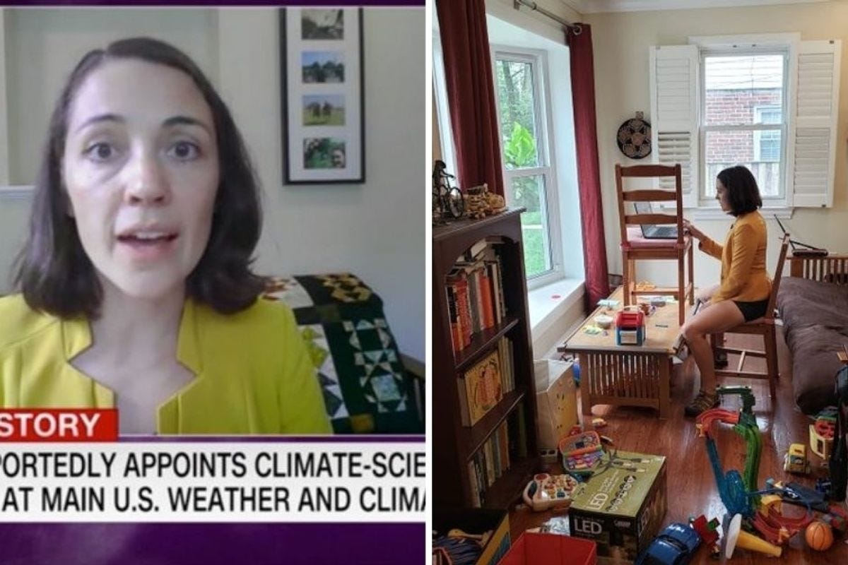 Working moms applaud scientist who shared the honest reality behind her CNN interview Working moms applaud scientist who shared the honest reality behind her CNN interview
