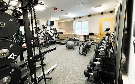 pictures of exetrior and interior of York County fire station 7