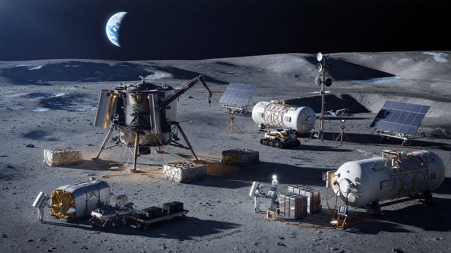 Artemis is the bridge market: recurring government demand that can pull a lunar supply chain into existence.
