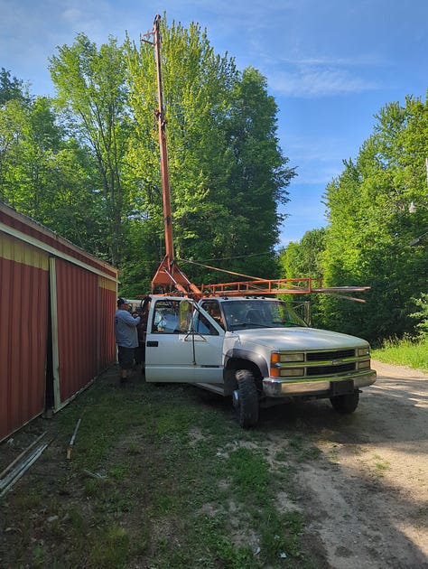 Barn well repair and repatriation on an Ox