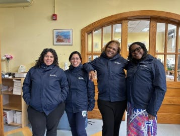 collage of Family Connectors with their jackets!