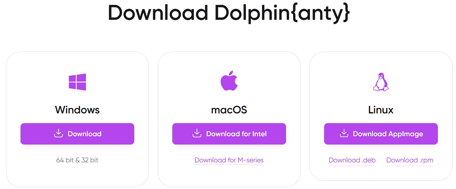 Dolphin Anty supports all major operating systems by Federico Trotta Dolphin Anty supports all major operating systems by Federico Trotta